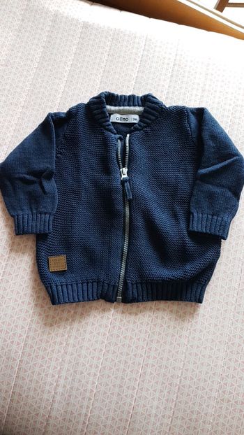 Gilet gémo bleu marine neuf