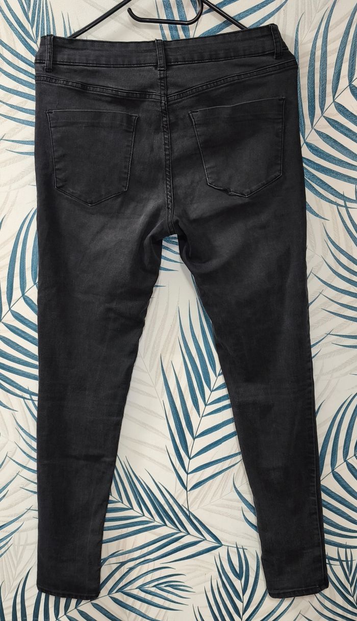 🌺 Jean skinny - noir - Kiabi - T38 🌺 - photo numéro 3