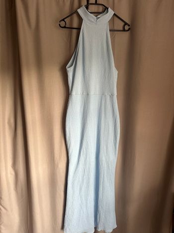 Robe bleu clair classe moulante 