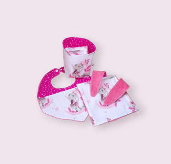 ensemble bébé en coton doublé d'éponge bambou, cadeau de naissance, kit naissance