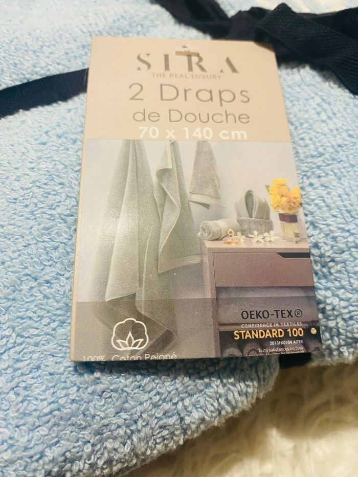 Draps de douche lot de 2 - photo numéro 3
