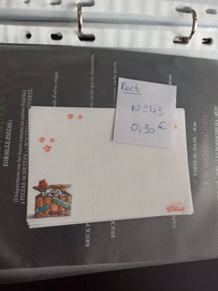 Feuille Diddl rectangulaire 43 0,30€