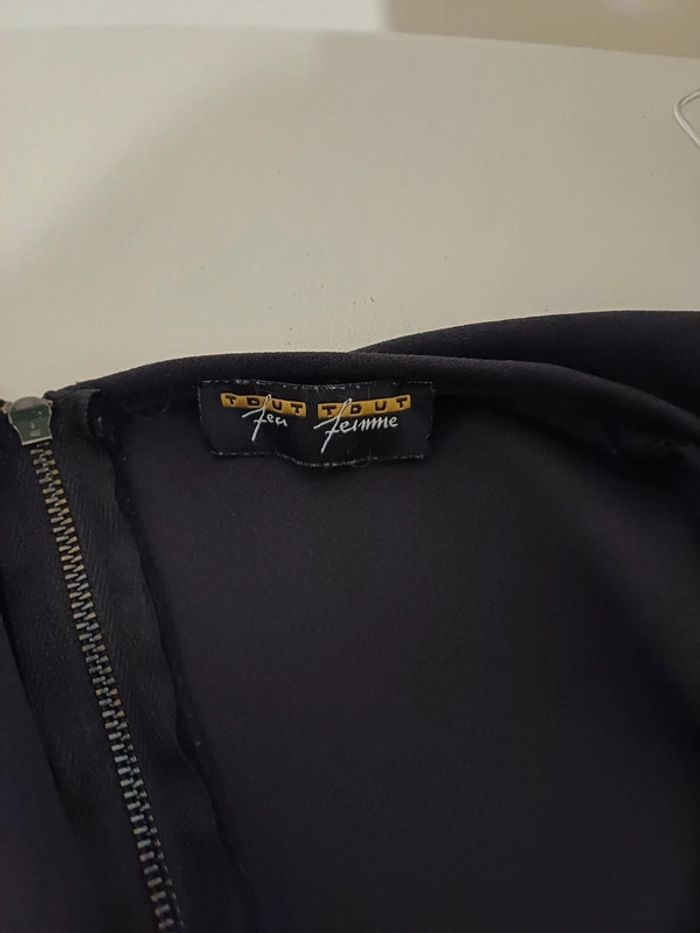 Top noir péplum chic Tout Feu Tout Femme taille XS 34 - photo numéro 8