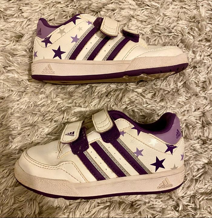 Baskets blanches et violettes – Adidas - photo numéro 5