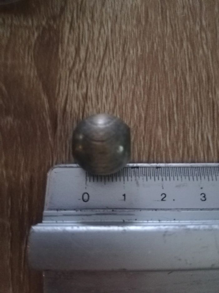 Perles en bois bleu marron ronde - photo numéro 6