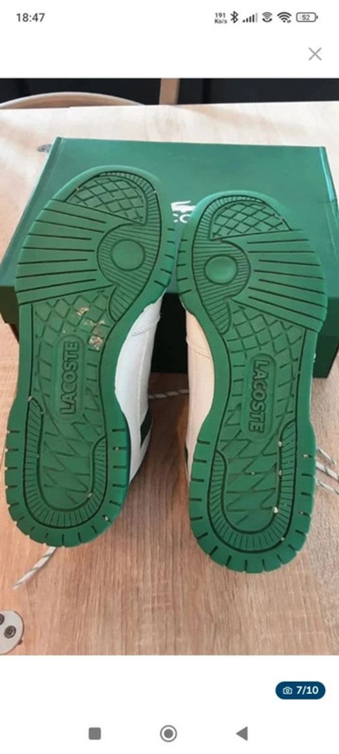 🍒 Baskets Montantes Lacoste Missouri Mid 319 White & Green T42🍒 - photo numéro 10