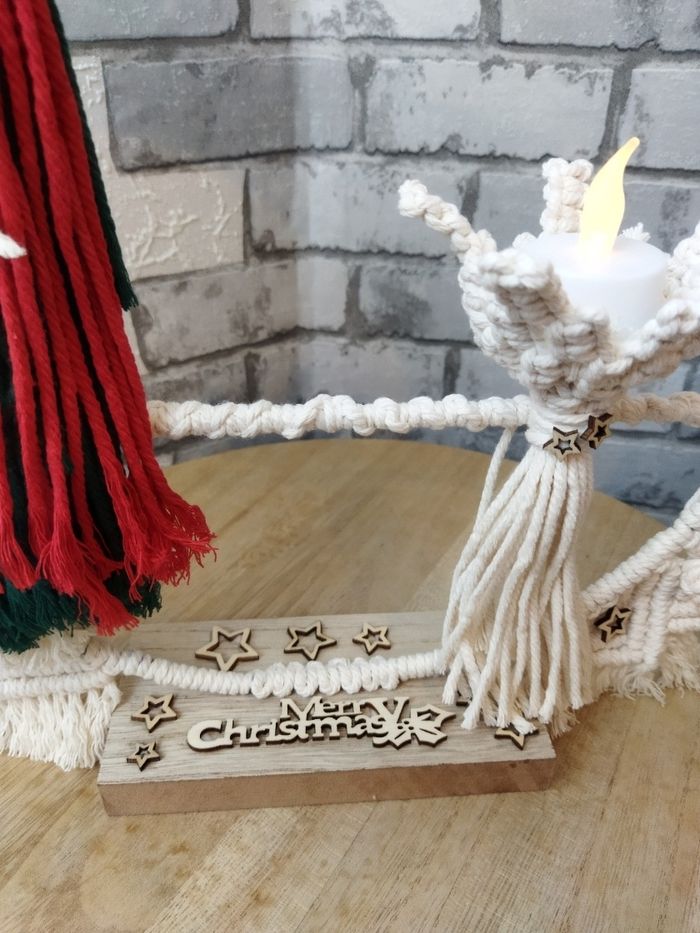 Couronne noël macramé - photo numéro 4