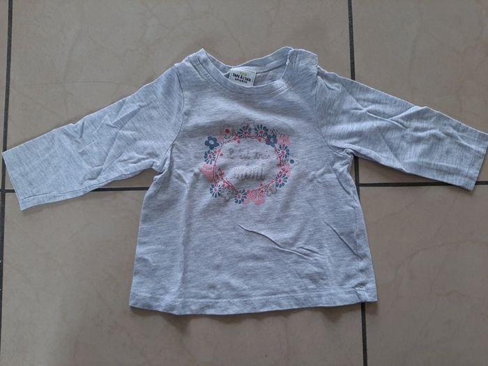 Lot de 6 tee shirts manches longues fille 6 mois - photo numéro 6
