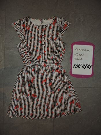 robe orchestra neuve taille 14 ans