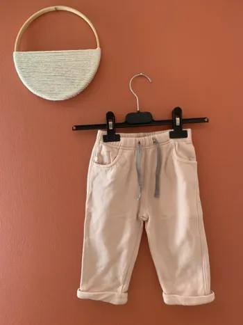 🌸 Pantalon rose clair bébé fille Sergent Major – 9 mois