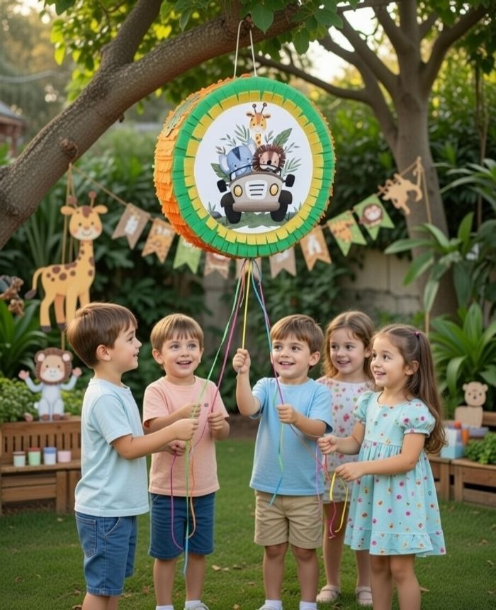 Pinata winnie L'ourson anniversaire baptême 1 an - photo numéro 6