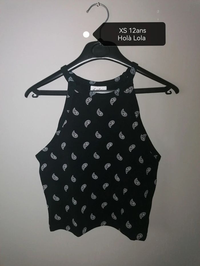 Débardeur noir XS-12ans - photo numéro 2