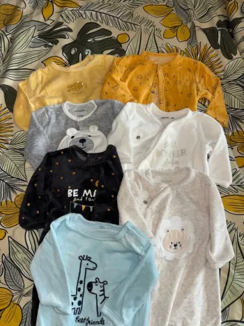 Lot de 7 pyjama en velours mixte