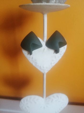 🌸Puces d'oreilles acétate kaki géométrique "Créateur indépendant " 🌸