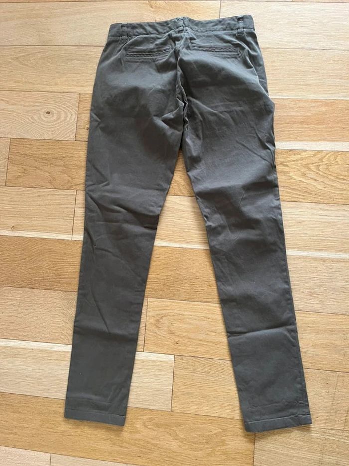 Pantalon DDP en toile kaki Chino – Taille 36 – Coupe droite - photo numéro 2