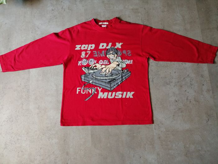 T-shirt manches longues rouge Taille 150/12/13 ans La Redoute 12 ans