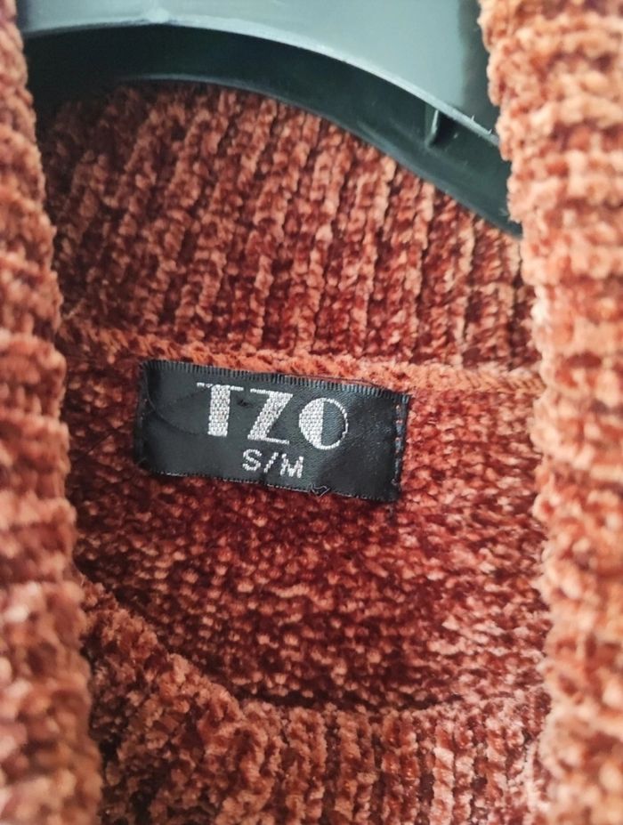 Pull en chenille taille S/M - photo numéro 2