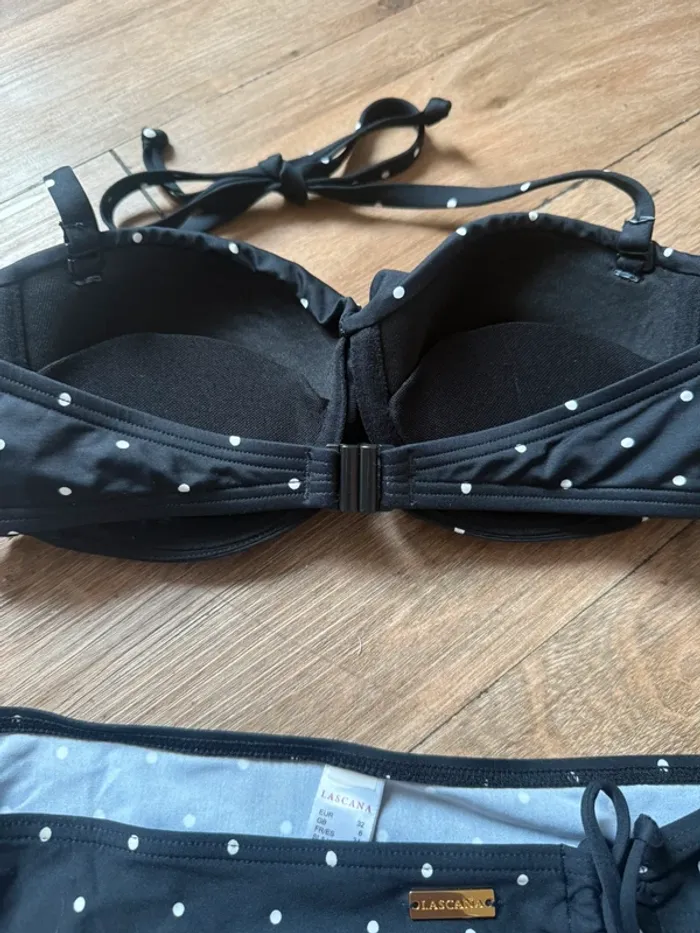 Maillot de bain 2 pièces Lascana à pois – Haut 36C = 90C / Bas 32 - photo numéro 4