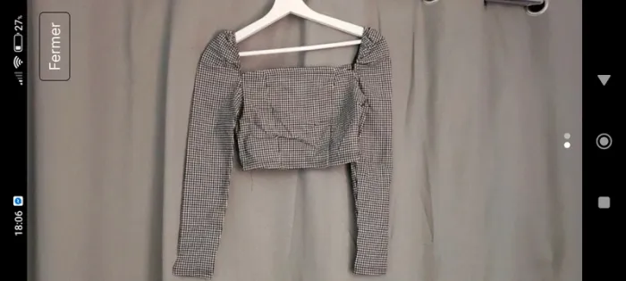 Croc top vichy