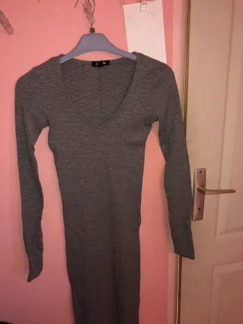 robe grise longue xs