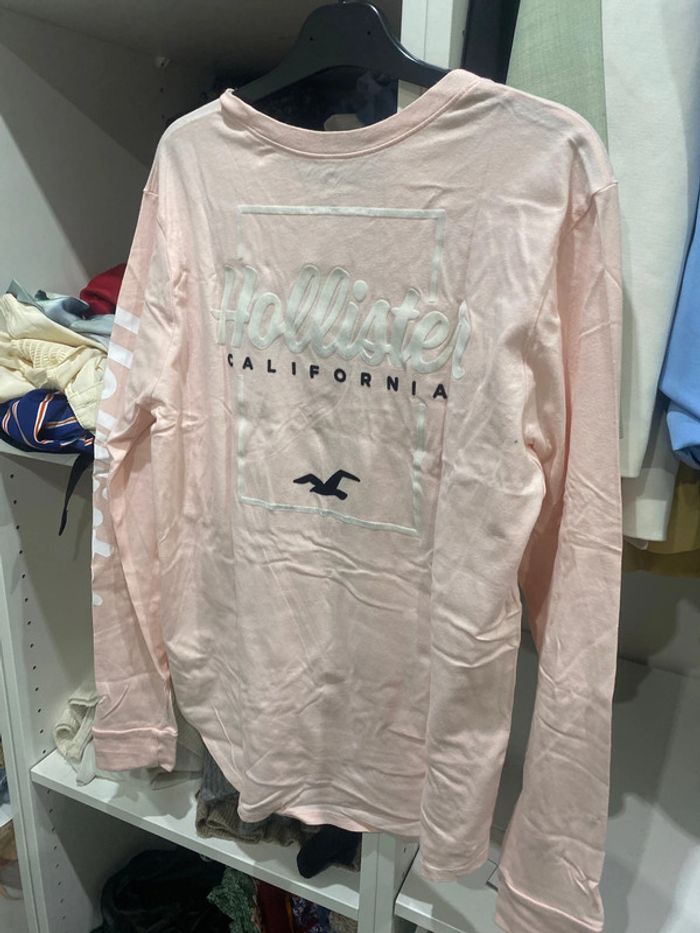T-shirt longue manches hollister - photo numéro 2