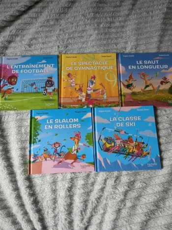 Lot de 5 livres pour enfants esprit sportif de Virginie Grimaldi