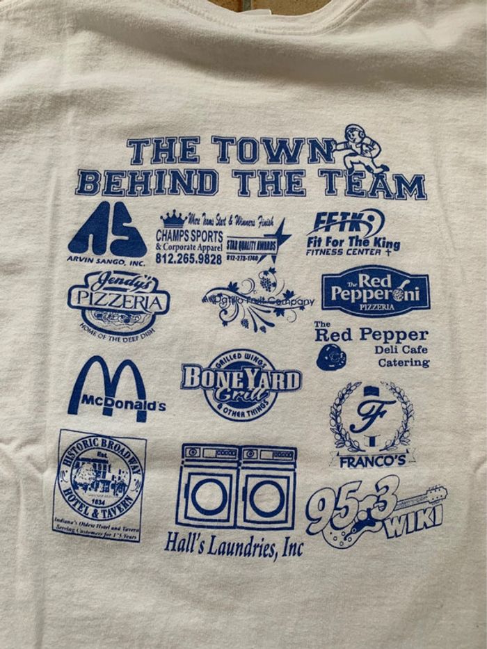 Tee shirt imprimé / printed Gildan Touchdown hanover Football usa sponsoring vintage 00’s - photo numéro 5