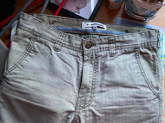 Pantalon « Pataugas «  vert kaki - photo numéro 3