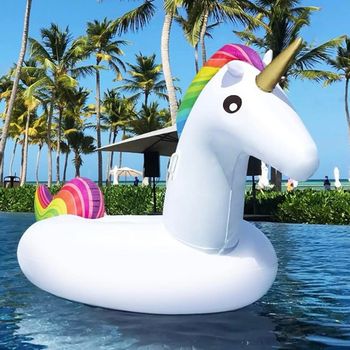 Grosse bouée licorne blanche gonflable neuve 🦄