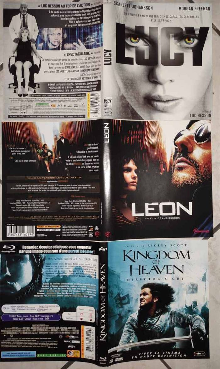 Jaquettes / fourreaux cartonnés pour boitiers Blu-ray