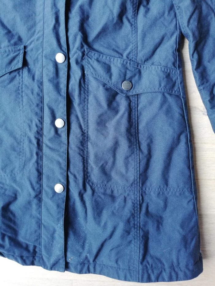 Long manteau veste Adidas vintage y2k gris capuche taille 36 femme - photo numéro 10