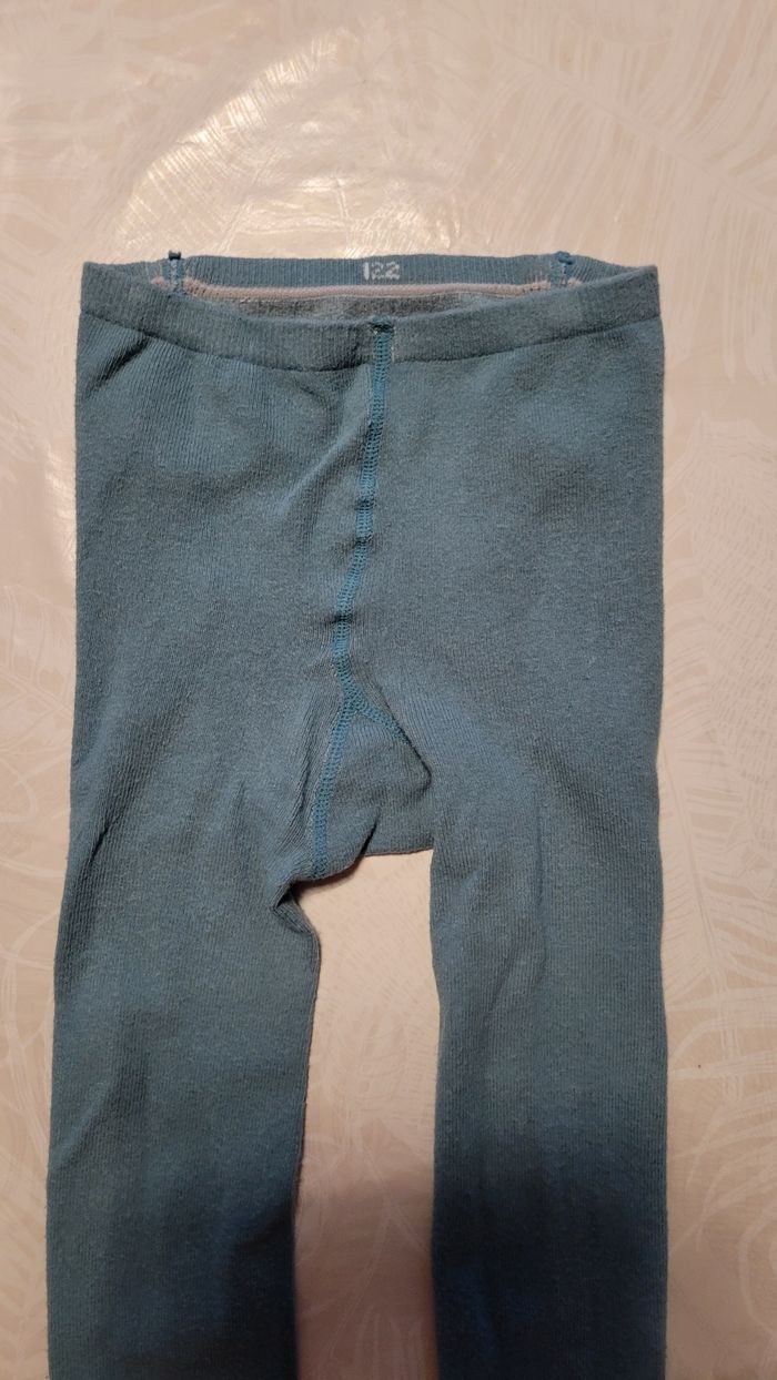 Collants couleur bleue taille 122cm C&A - photo numéro 4