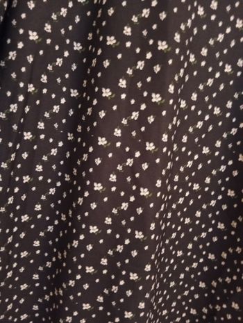 Robe noire petites fleurs t38