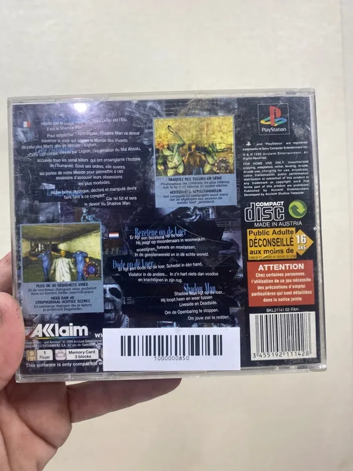 🎮 Jeu PS1 - Shadow Man - Complet (PAL) - photo numéro 2