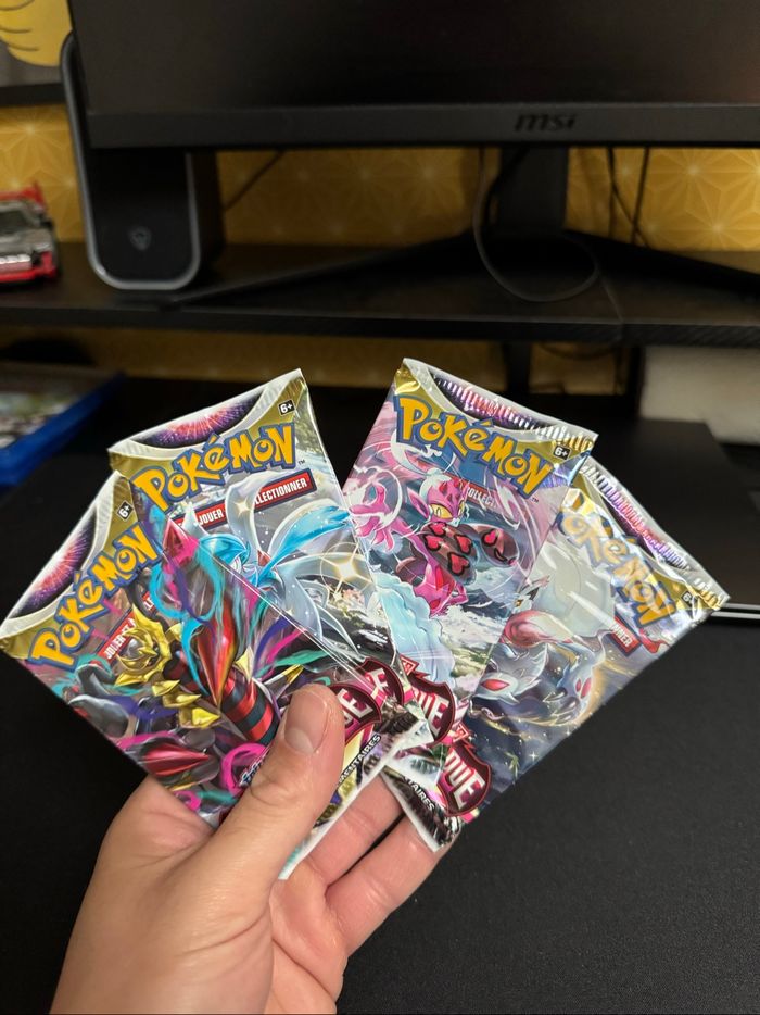Lot de 4 booster Pokémon EB 11 - photo numéro 2
