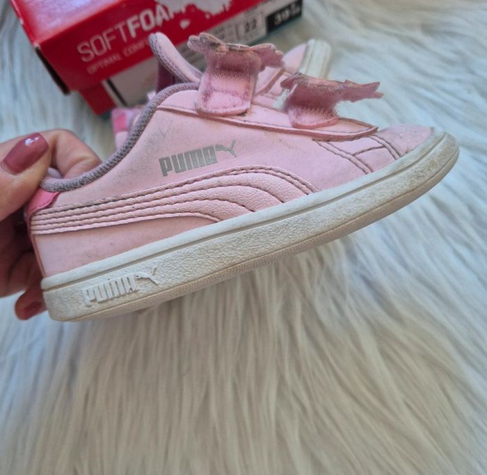 Baskets Puma roses à scratch – T22 - photo numéro 3