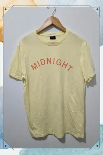 T-shirt jaune Midnight pour gauchers