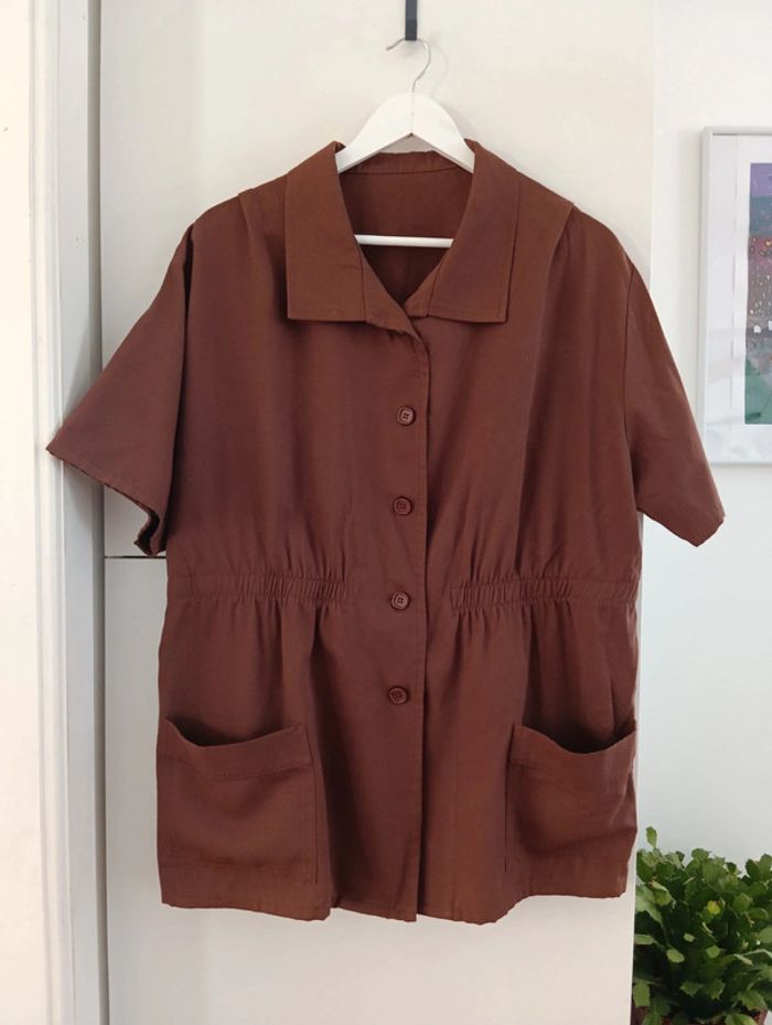 Veste marron handmade vintage - photo numéro 3