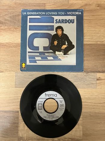 Vinyle 45 tours-Michel Sardou-La génération loving you