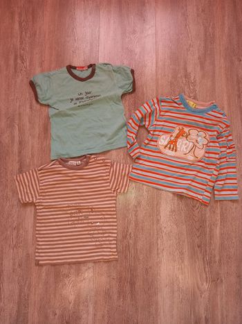 3 tee shirt taille 12 mois