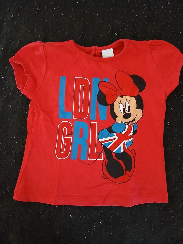 Lot de 3 t-shirts minnie 12 mois fille - photo numéro 2