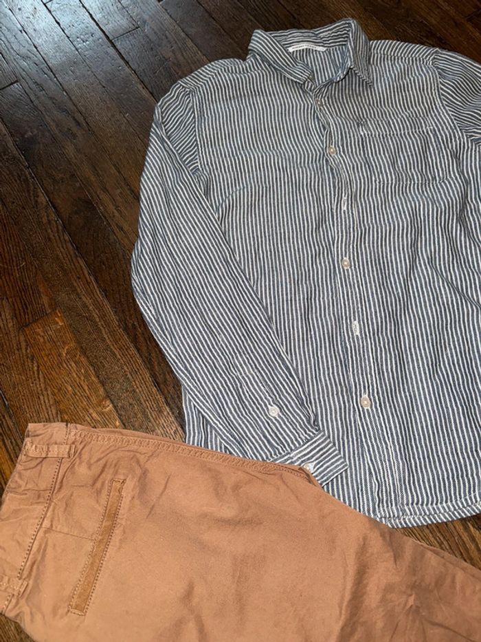 Chemise Monoprix et pantalon du pareil au même 14 ans - photo numéro 2