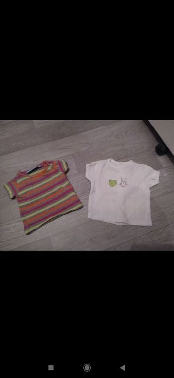 Lot de 2 t-shirt 3 mois