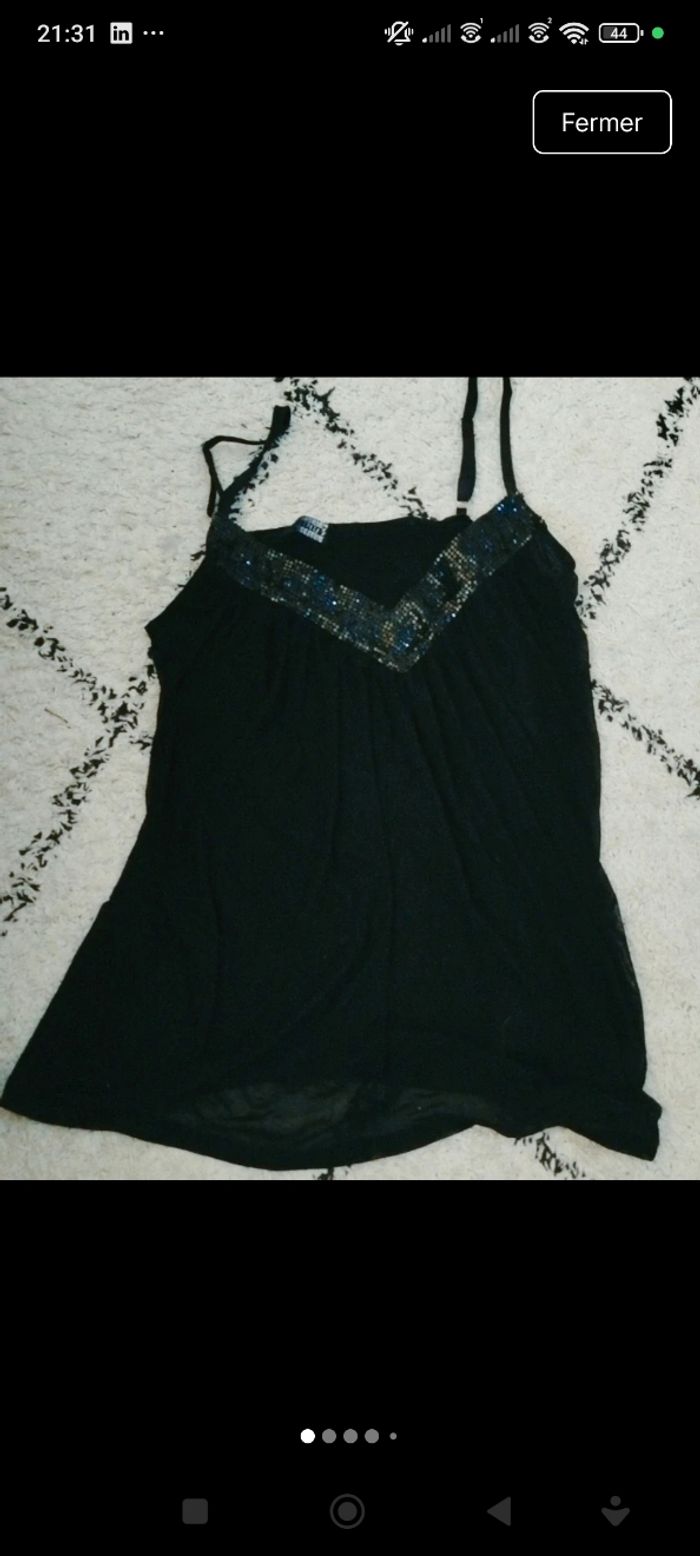 Joli haut Sinequanone noir, taille 2 - photo numéro 4