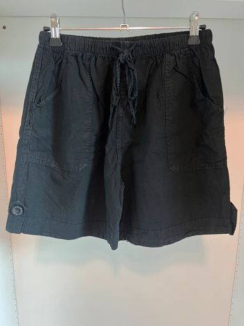 Short noir fluide avec poches Eliane Taille M