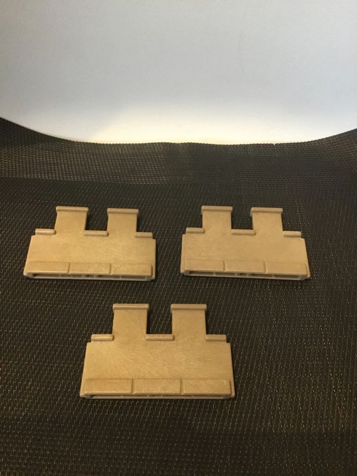 Playmobil lot 3 murs créneaux jaunis 3666 3667 3859 3888 3914 3123 7122 7421  moyen âge
