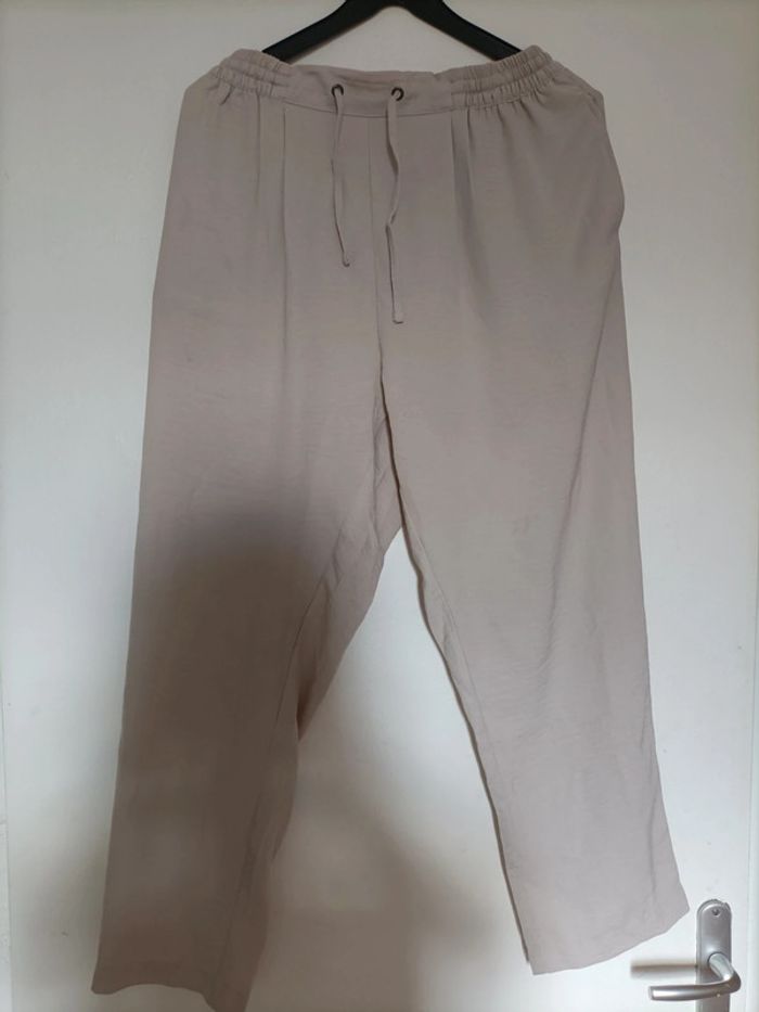 Pantalon beige fluide – Taille L La Halle aux vêtements - photo numéro 1