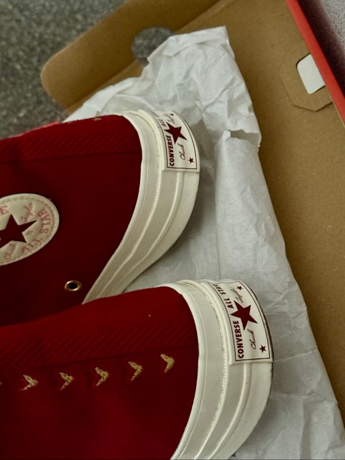 Converses bordeaux - photo numéro 5