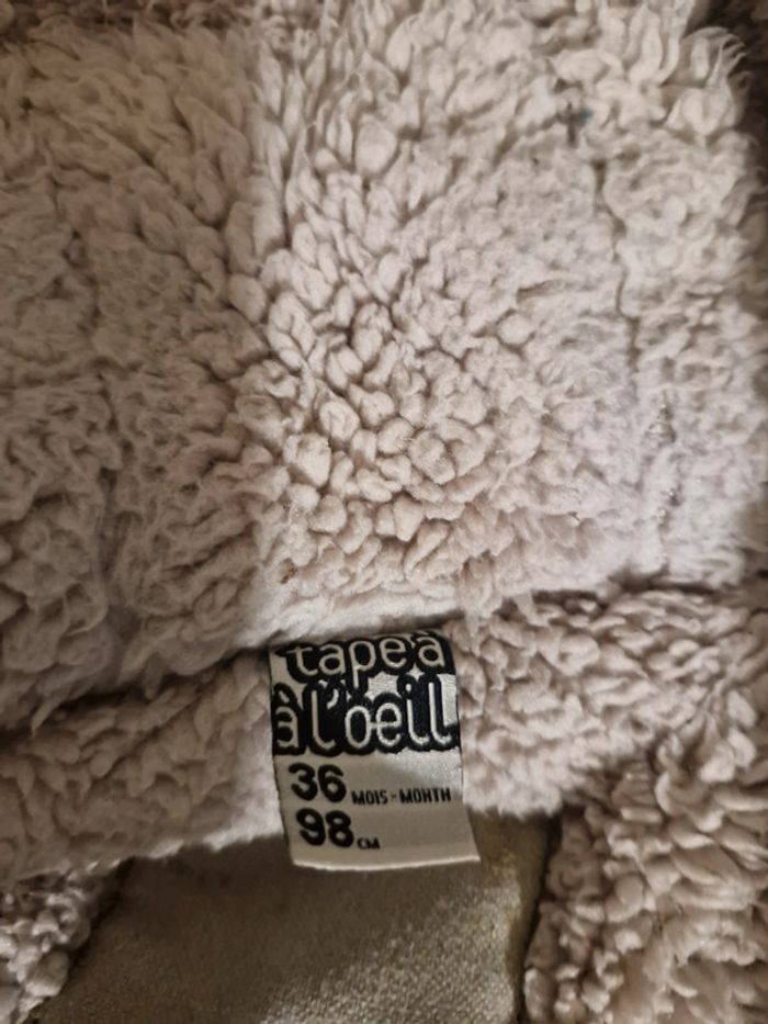 Manteau à capuche zippé bouton 36 mois (98 cm) Tape à l’oeil - photo numéro 12