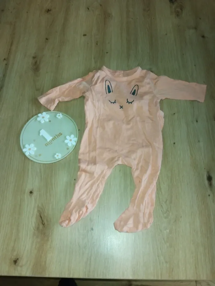 3 pyjamas léger fille 1 mois - photo numéro 2
